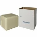 Plastilite Insulated Shipping Box with Biodegradable Cooler 11 1/8'' x 8 1/2'' x 9 1/8'' - 1 1/2'' Thick 451RSL10CPLT